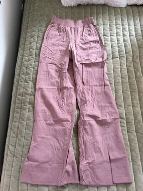 Lululemon Stretch High-Rise Wide-Leg Pant Pink Peony - Size XS